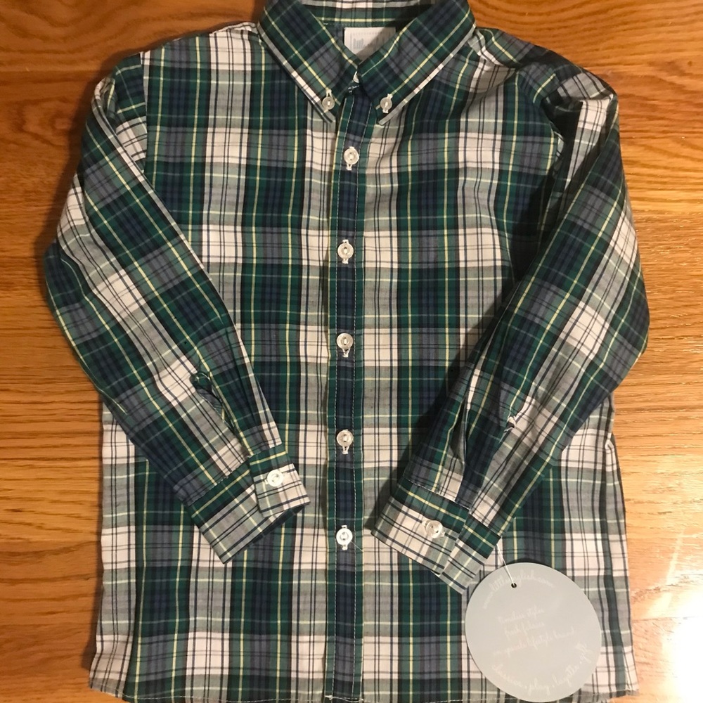 Little English plaid button down, size 6
